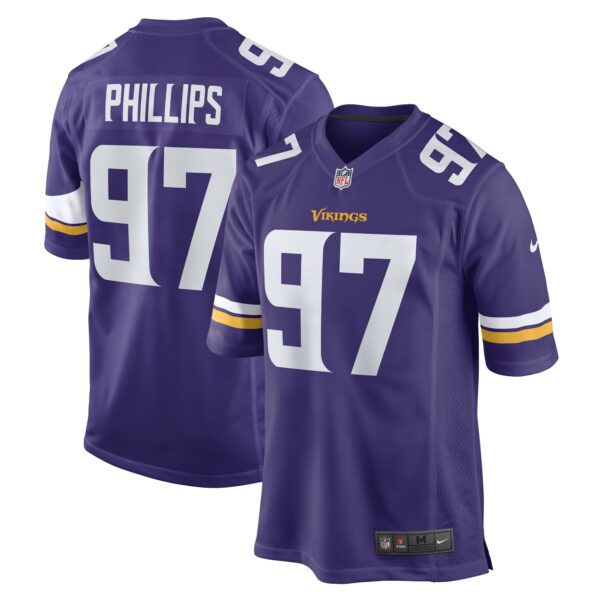 Men’s Minnesota Vikings Harrison Phillips Nike Purple Game Player Jersey