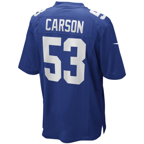 Men’s New York Giants Harry Carson Nike Royal Game Retired Player Jersey