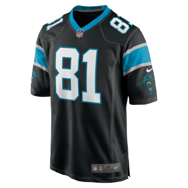 Men’s Carolina Panthers Hayden Hurst Nike Black Game Player Jersey