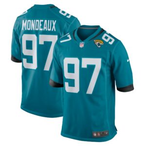 Men's Jacksonville Jaguars Henry Mondeaux Nike Teal Game Jersey