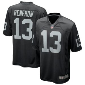 Men's Las Vegas Raiders Hunter Renfrow Nike Black Game Player Jersey