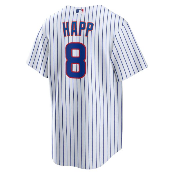 Men’s Chicago Cubs Ian Happ Nike White Home Replica Jersey