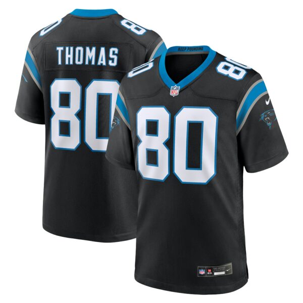 Men’s Carolina Panthers Ian Thomas Nike Black Team Game Jersey