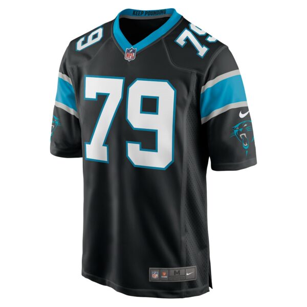 Men’s Carolina Panthers Ikem Ekwonu Nike Black Player Game Jersey