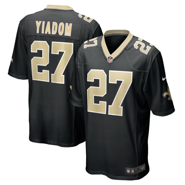 Men’s New Orleans Saints Isaac Yiadom Nike Black Team Game Jersey