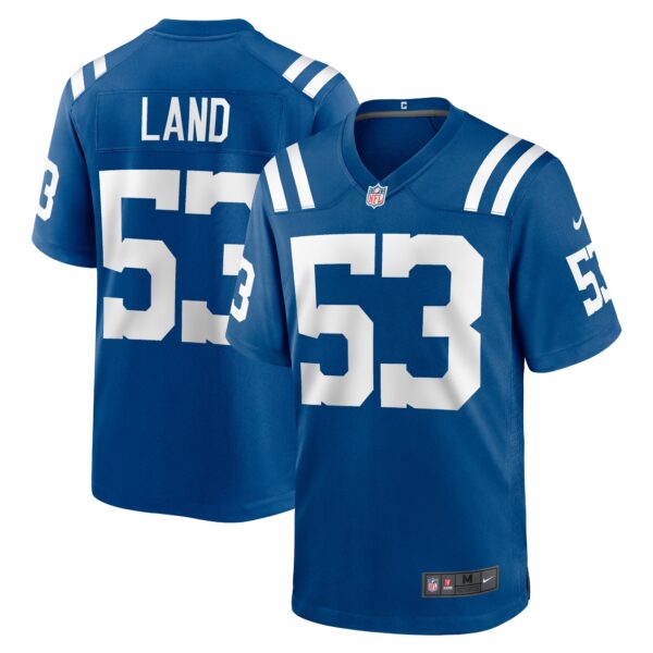 Men’s Indianapolis Colts Isaiah Land Nike Royal Team Game Jersey