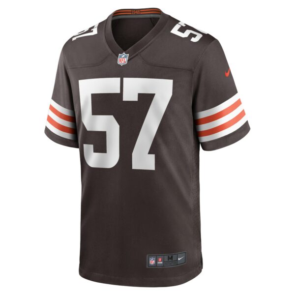 Men’s Cleveland Browns Isaiah McGuire Nike Brown Team Game Jersey