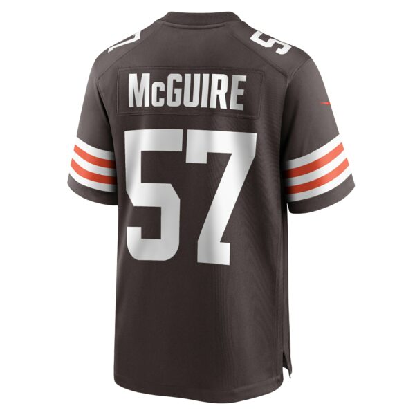 Men’s Cleveland Browns Isaiah McGuire Nike Brown Team Game Jersey