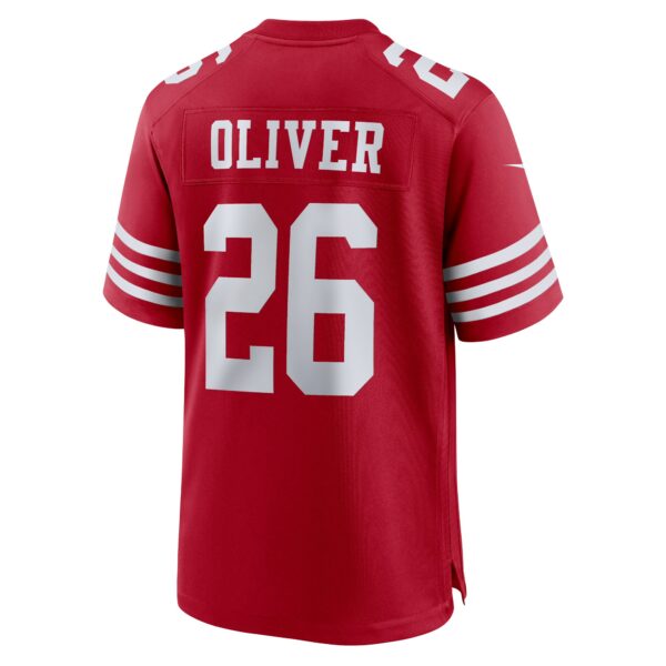 Men’s San Francisco 49ers Isaiah Oliver Nike Scarlet Game Jersey