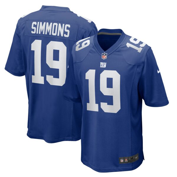 Men’s New York Giants Isaiah Simmons Nike Royal Team Game Jersey