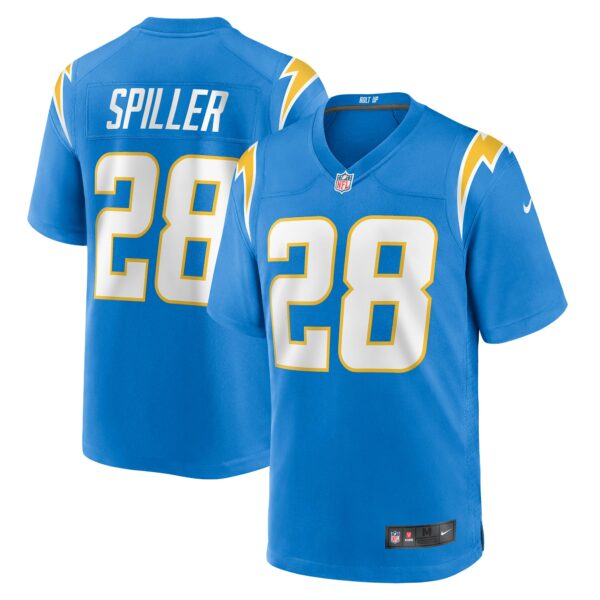 Men’s Los Angeles Chargers Isaiah Spiller Nike Powder Blue Game Jersey