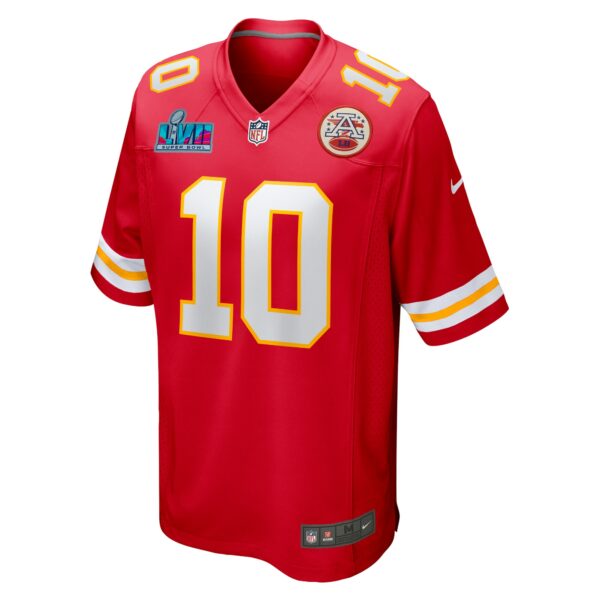 Men’s Kansas City Chiefs Isiah Pacheco Nike Red Super Bowl LVII Patch Game Jersey