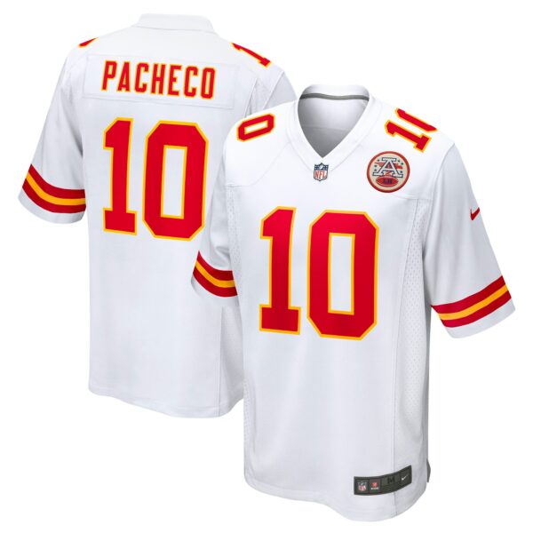 Men’s Kansas City Chiefs Isiah Pacheco Nike White Away Game Player Jersey