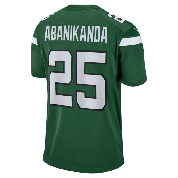 Men’s New York Jets Israel Abanikanda Nike Gotham Green Game Jersey