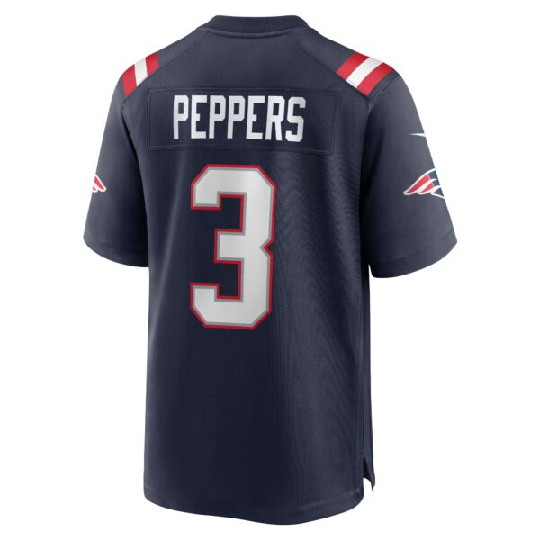 Men’s New England Patriots Jabrill Peppers Nike Navy Game Jersey