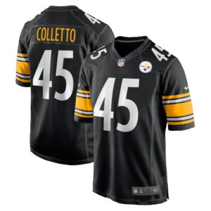 Men's Pittsburgh Steelers Jack Colletto Nike Black Game Jersey