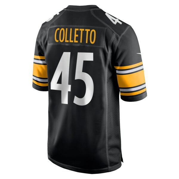 Men’s Pittsburgh Steelers Jack Colletto Nike Black Game Jersey