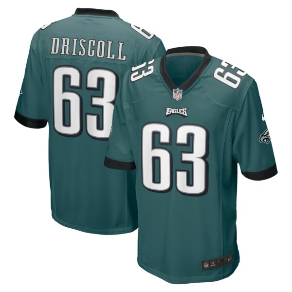 Men’s Philadelphia Eagles Jack Driscoll Nike Midnight Green Game Jersey