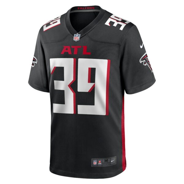 Men’s Atlanta Falcons Jacob Saylors Nike Black Game Jersey