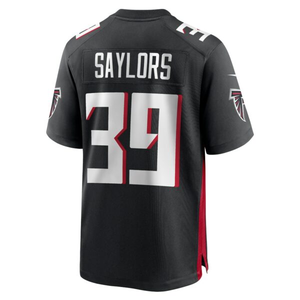 Men’s Atlanta Falcons Jacob Saylors Nike Black Game Jersey