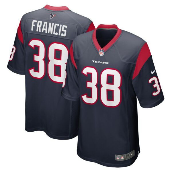 Men’s Houston Texans Jacobi Francis Nike Navy Game Player Jersey