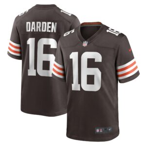 Men's Cleveland Browns Jaelon Darden Nike Brown Team Game Jersey