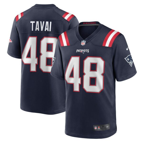 Men’s New England Patriots Jahlani Tavai Nike Navy Game Player Jersey