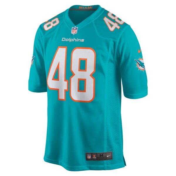 Men’s Miami Dolphins Jake Bargas Nike Aqua Home Game Player Jersey