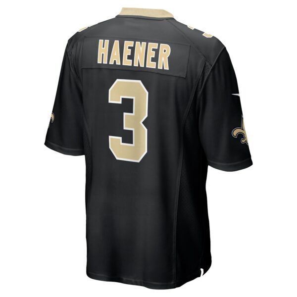 Men’s New Orleans Saints Jake Haener Nike Black Team Game Jersey