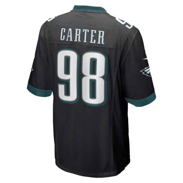 Men’s Philadelphia Eagles Jalen Carter Nike Black Alternate Team Game Jersey