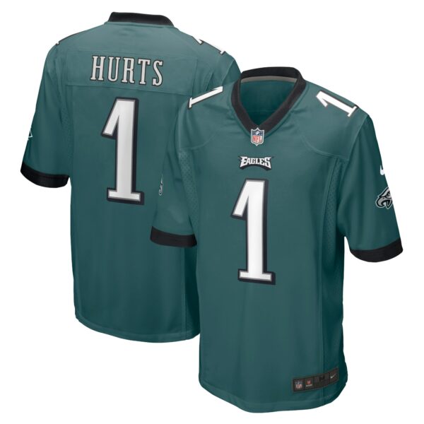 Men’s Philadelphia Eagles Jalen Hurts Nike Midnight Green Team Game Jersey