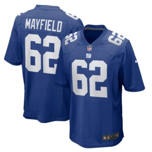 Men's New York Giants Jalen Mayfield Nike Royal Game Jersey