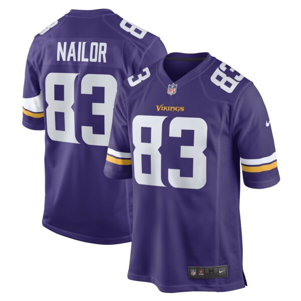 Men’s Minnesota Vikings Jalen Nailor Nike Purple Game Player Jersey