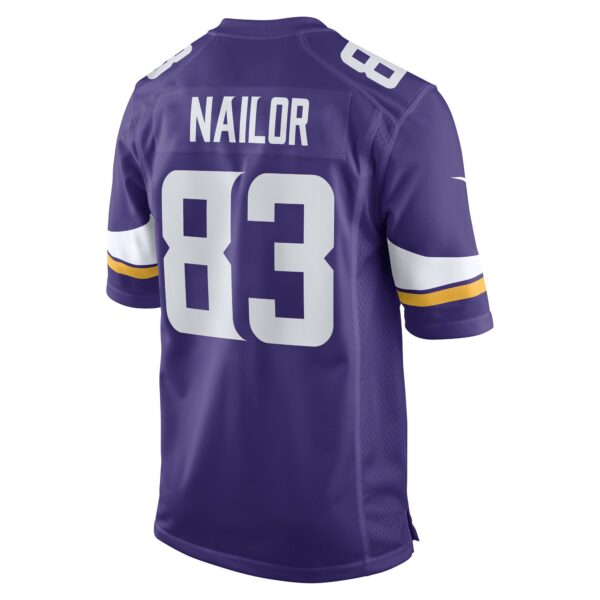 Men’s Minnesota Vikings Jalen Nailor Nike Purple Game Player Jersey