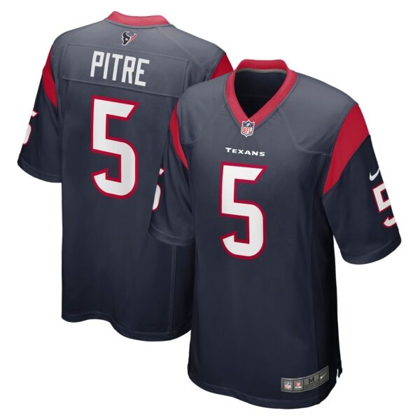 Men’s Houston Texans Jalen Pitre Nike Navy Game Player Jersey