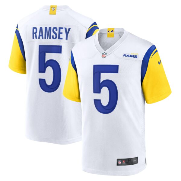 Men’s Los Angeles Rams Jalen Ramsey Nike White Alternate Game Jersey