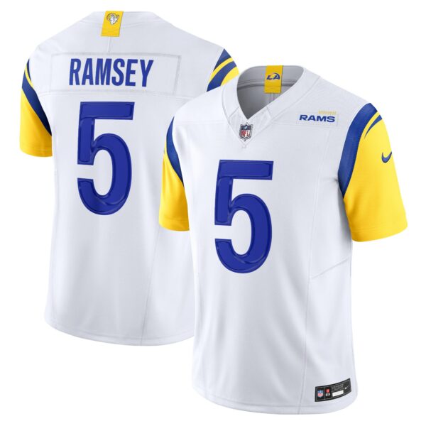 Men’s Los Angeles Rams Jalen Ramsey Nike White Vapor F.U.S.E. Limited Jersey