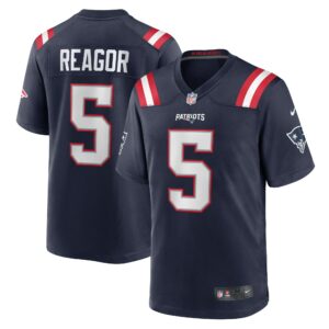 Men's New England Patriots Jalen Reagor Nike Navy Team Game Jersey