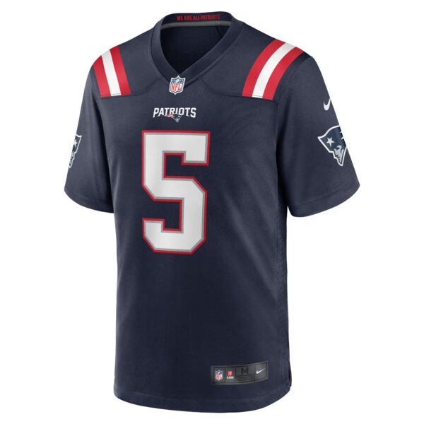 Men’s New England Patriots Jalen Reagor Nike Navy Team Game Jersey