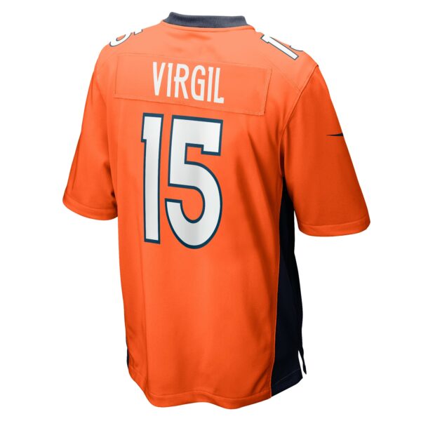 Men’s Denver Broncos Jalen Virgil Nike Orange Game Player Jersey