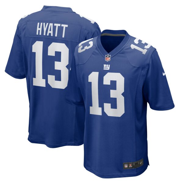 Men’s New York Giants Jalin Hyatt Nike Royal Team Game Jersey