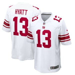 Men's New York Giants Jalin Hyatt Nike White Game Jersey