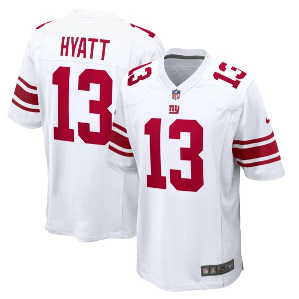 Men’s New York Giants Jalin Hyatt Nike White Game Jersey