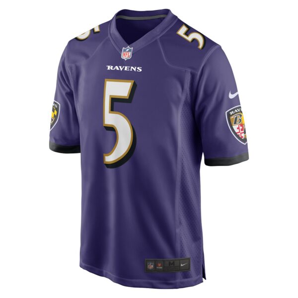 Men’s Baltimore Ravens Jalyn Armour-Davis Nike Purple Game Player Jersey