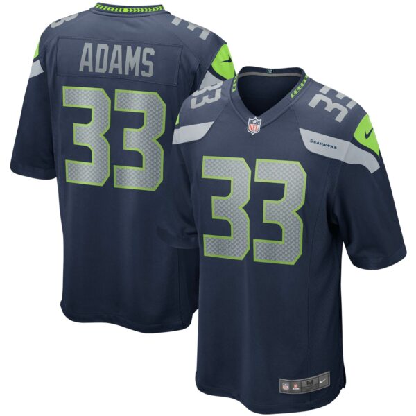 Men’s Seattle Seahawks Jamal Adams Nike College Navy Game Jersey