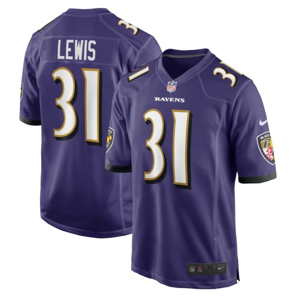 Men’s Baltimore Ravens Jamal Lewis Nike Purple Retired Player Game Jersey