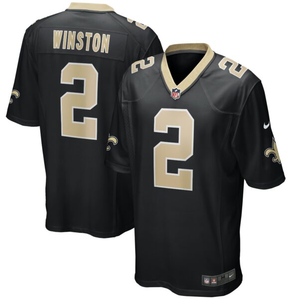 Men’s New Orleans Saints Jameis Winston Nike Black Game Jersey