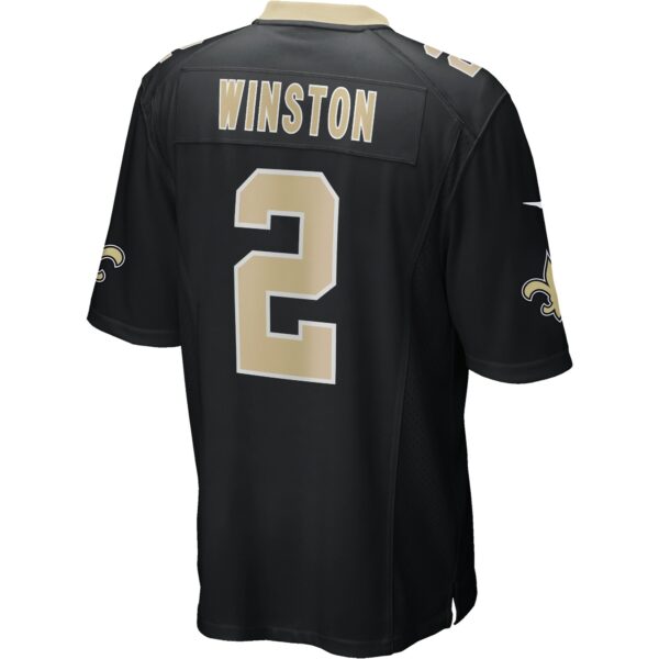 Men’s New Orleans Saints Jameis Winston Nike Black Game Jersey