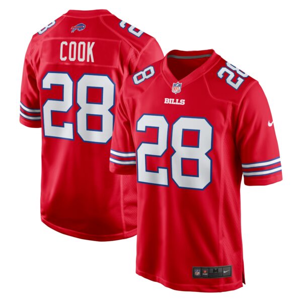 Men’s Buffalo Bills James Cook Nike Red Alternate Game Jersey