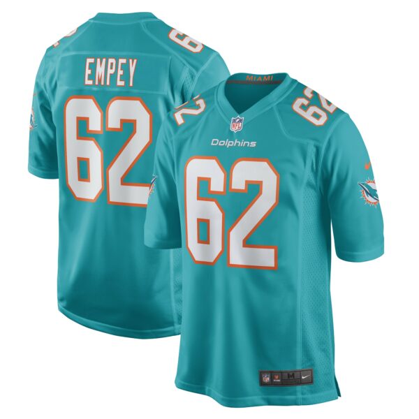 Men’s Miami Dolphins James Empey Nike Aqua Game Player Jersey